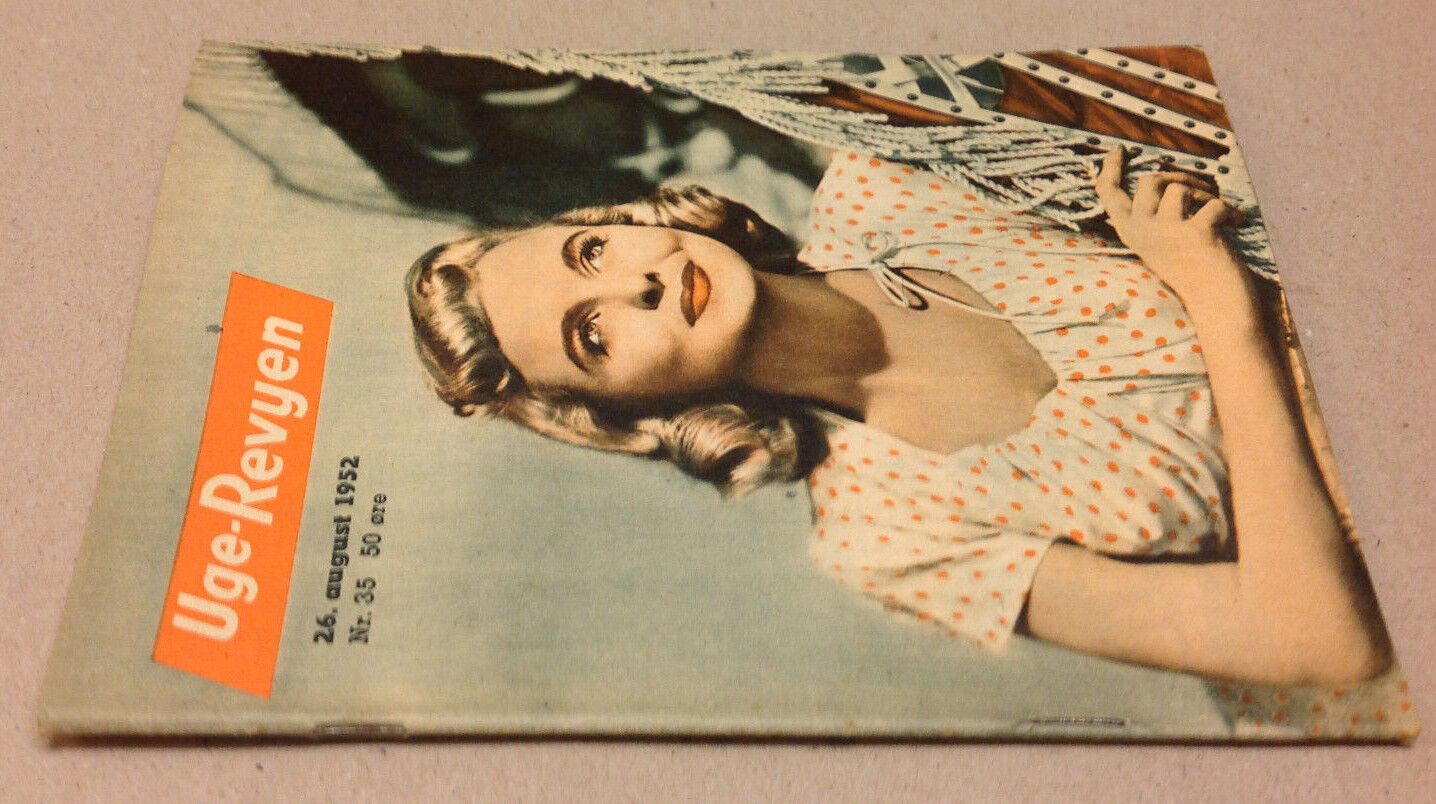 MEG RANDALL FRONT COVER + DORIS DAY ON BACK COVER VINTAGE Danish Magazine 1952