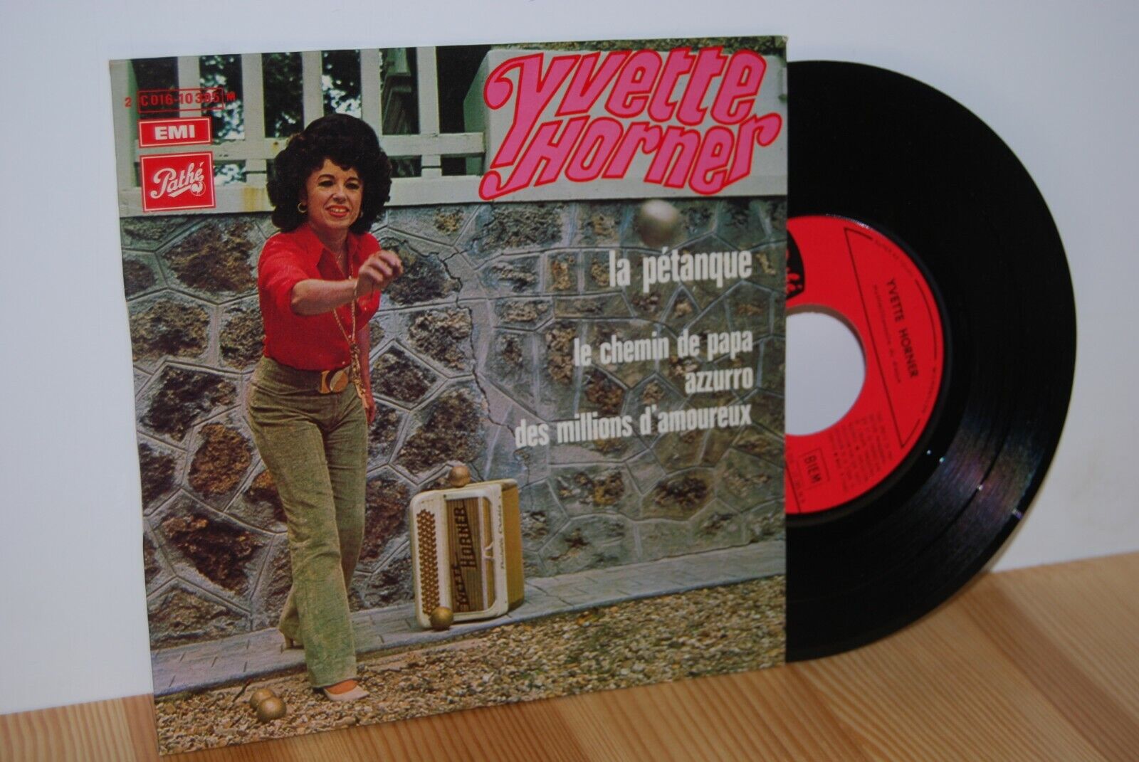 YVETTE HORNER Super rare EP La Petanque EMI Pathé 7''