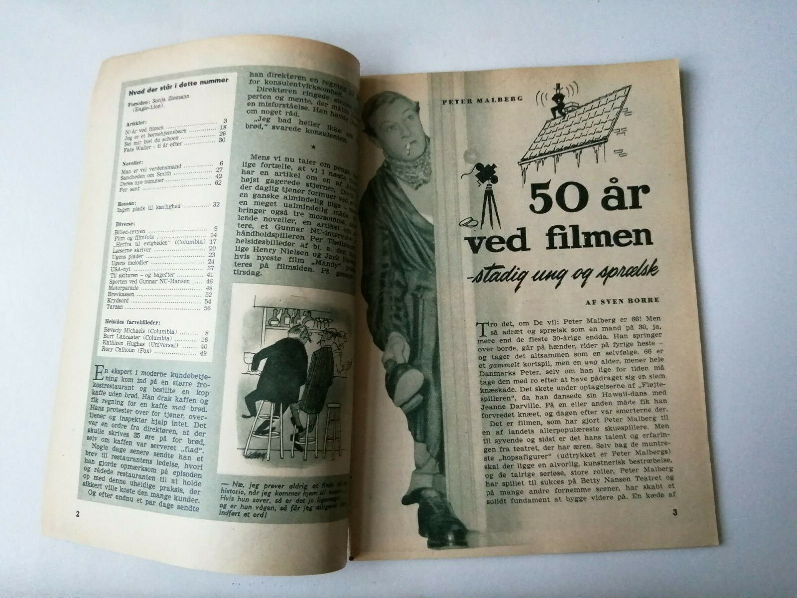 Danish magazine"Uge-Revyen" No 51954Sonja Zieman coverMany other stars