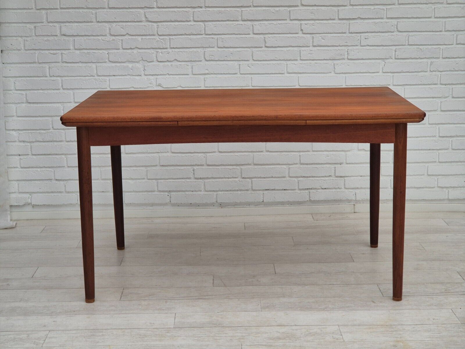 1970s Danish foldable dining table teak wood original condition