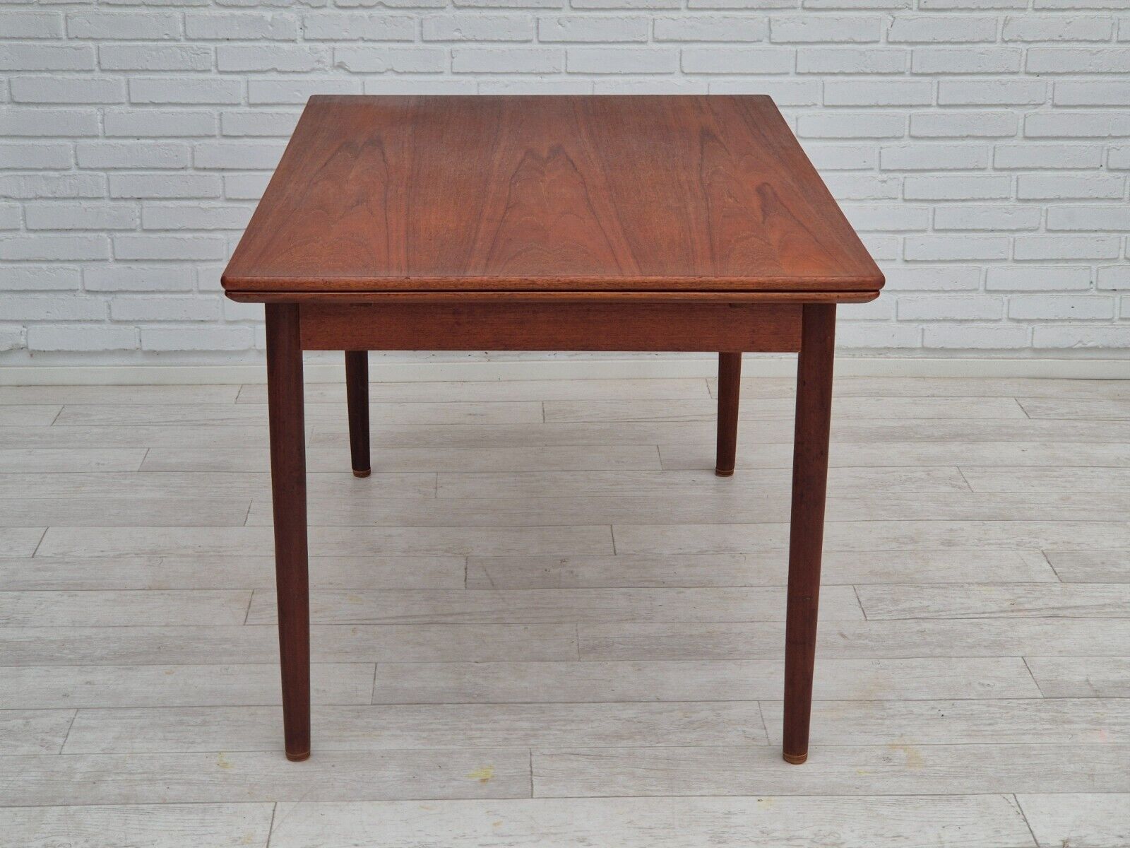 1970s Danish foldable dining table teak wood original condition