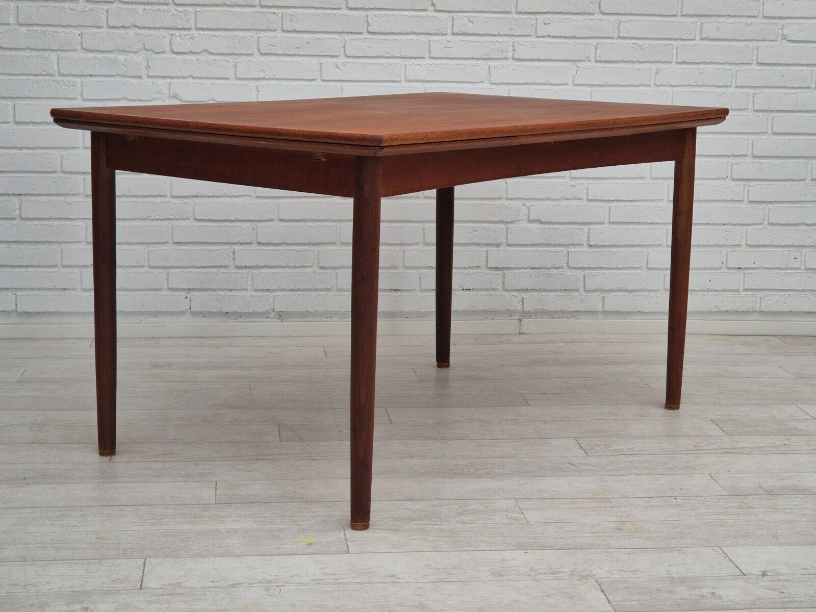 1970s Danish foldable dining table teak wood original condition