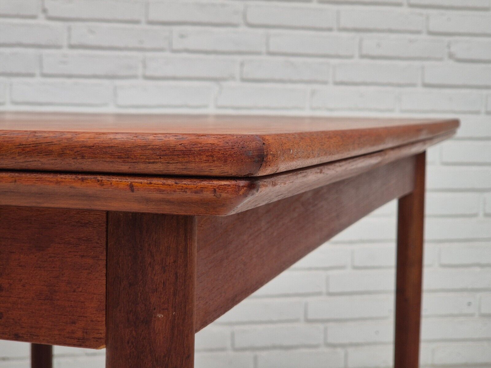 1970s Danish foldable dining table teak wood original condition