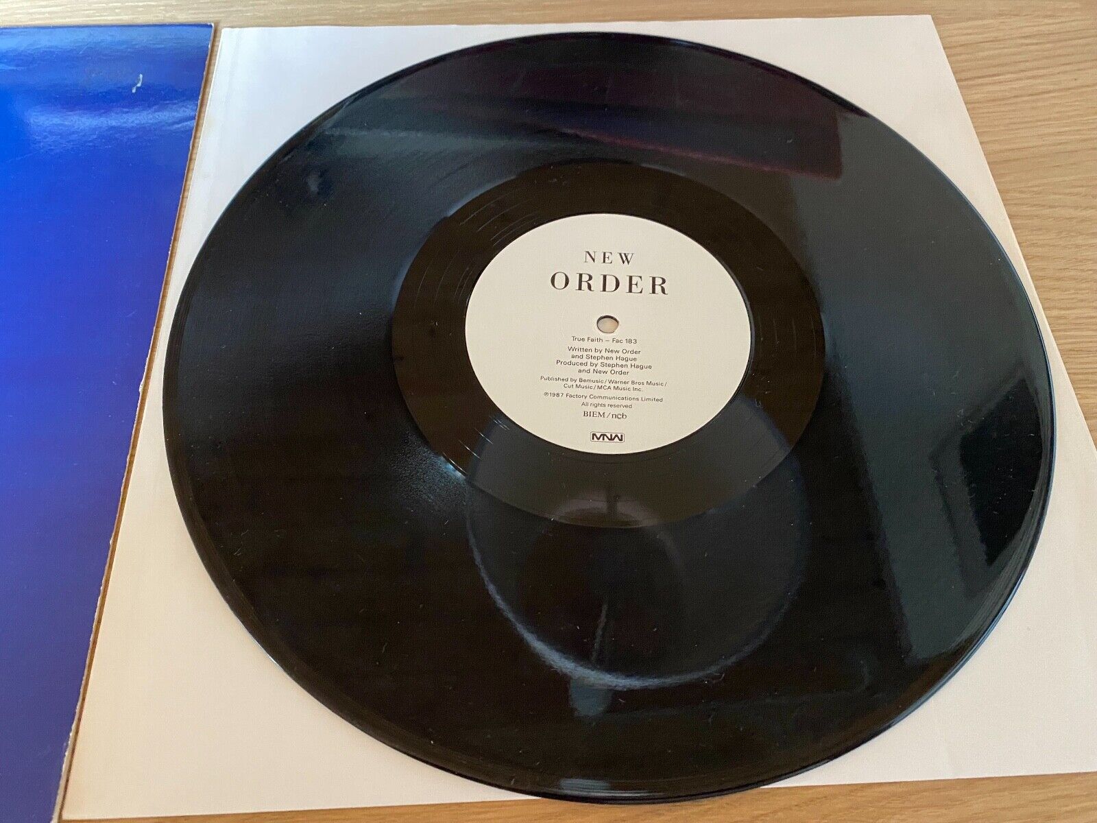 NEW ORDER "TRUE FAITH" FACTORY 1987 BIEM / NCB SWEDISH PRESSED 12" MAXI FACTORY*