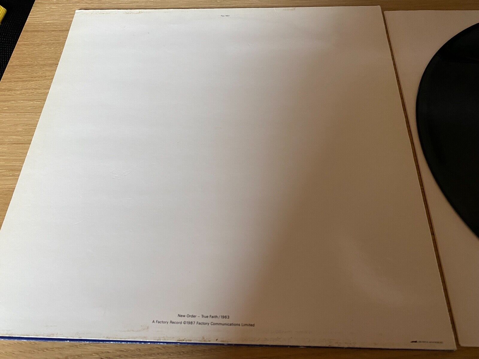 NEW ORDER "TRUE FAITH" FACTORY 1987 BIEM / NCB SWEDISH PRESSED 12" MAXI FACTORY*