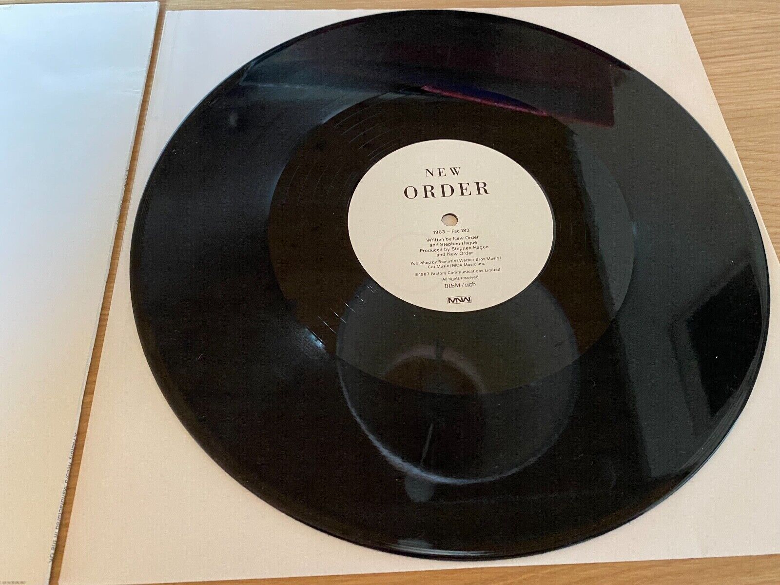 NEW ORDER "TRUE FAITH" FACTORY 1987 BIEM / NCB SWEDISH PRESSED 12" MAXI FACTORY*