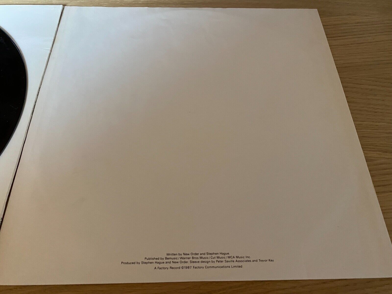 NEW ORDER "TRUE FAITH" FACTORY 1987 BIEM / NCB SWEDISH PRESSED 12" MAXI FACTORY*