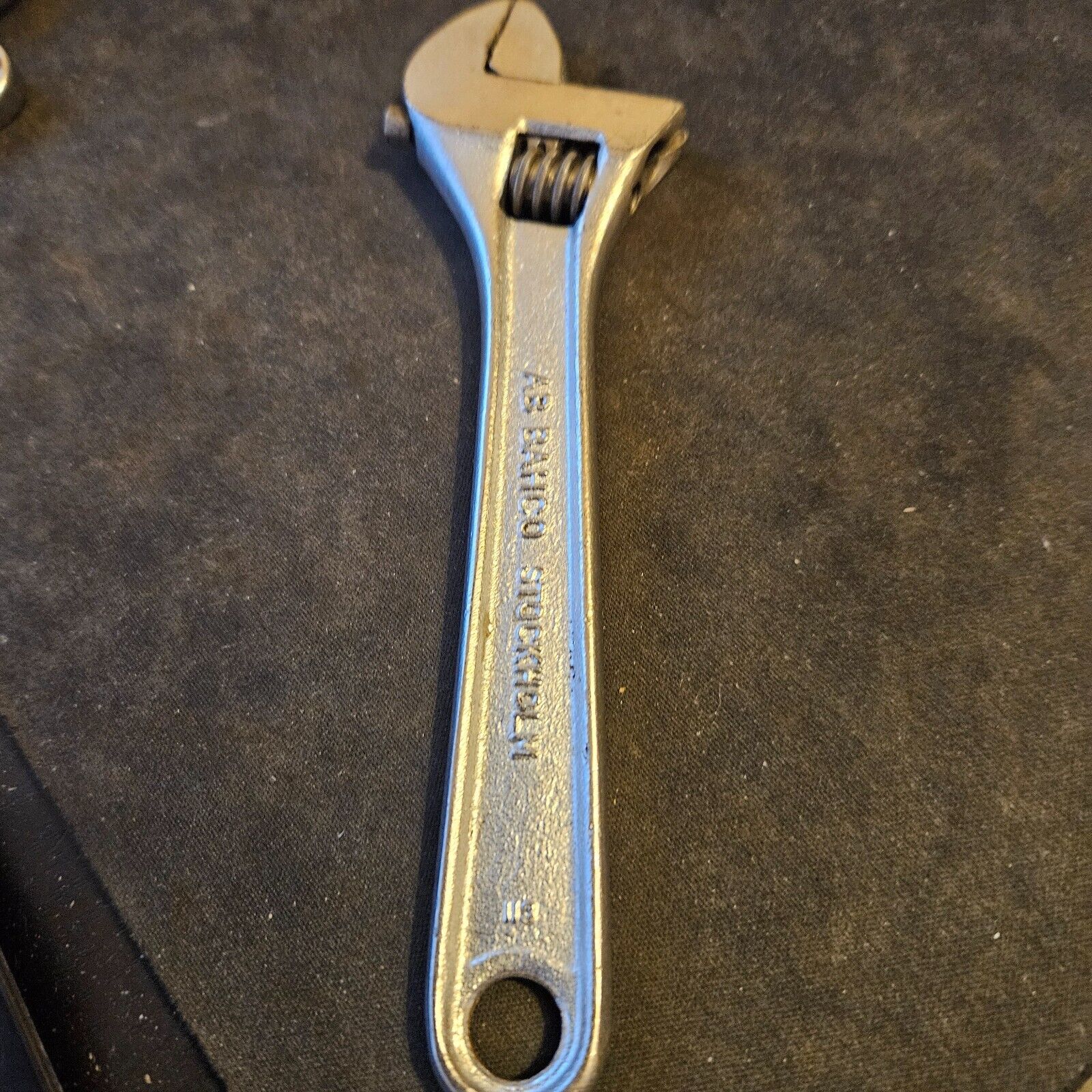 Rare Vintage 6" Bahco 670 adjustable wrench - Chrom plated