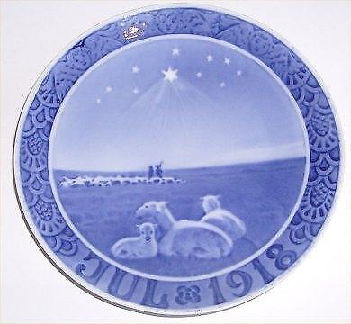 Royal Copenhagen RC Christmas Plate 1918