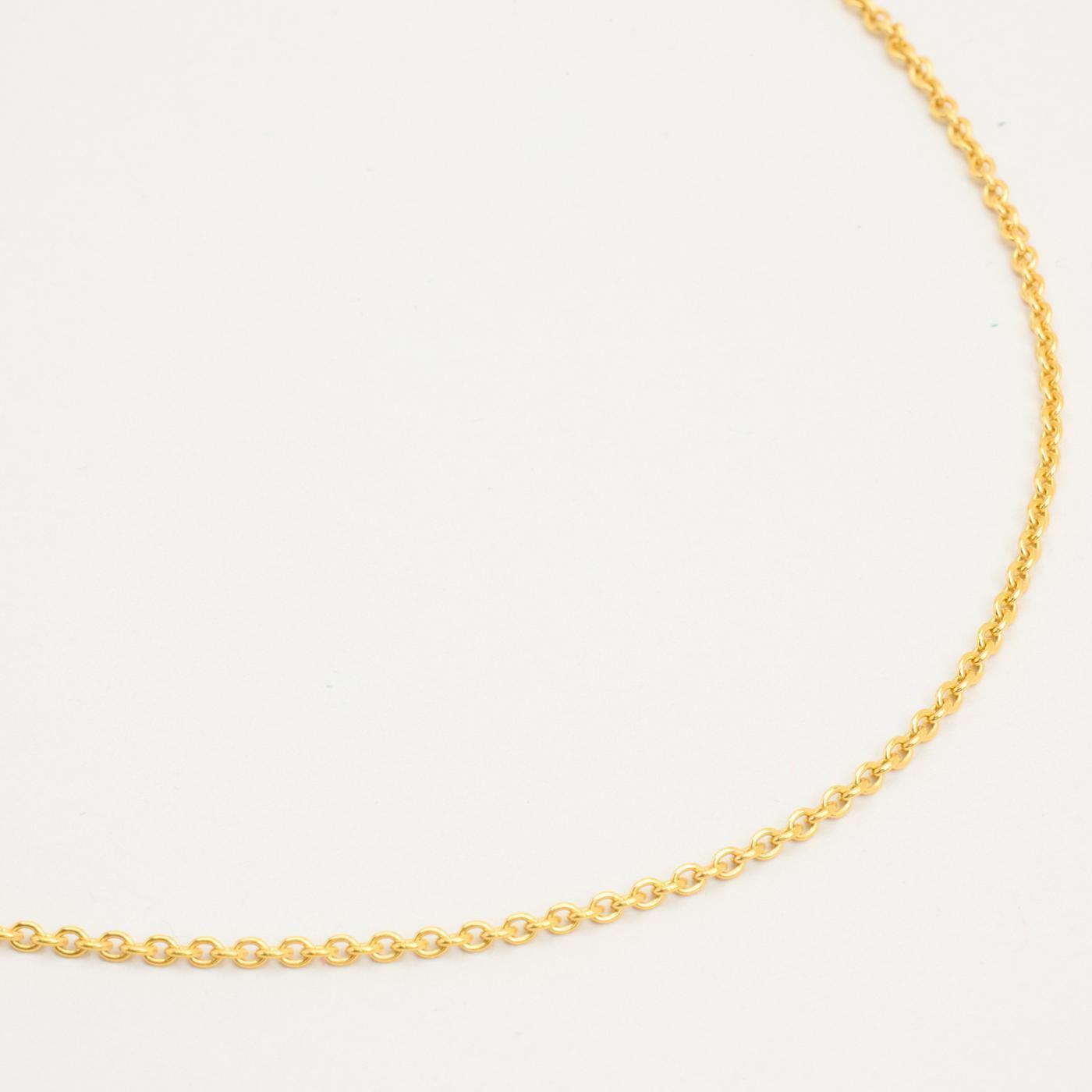 Anchor chain Necklace in 8K Gold 1693 inches | Vintage Solid Gold