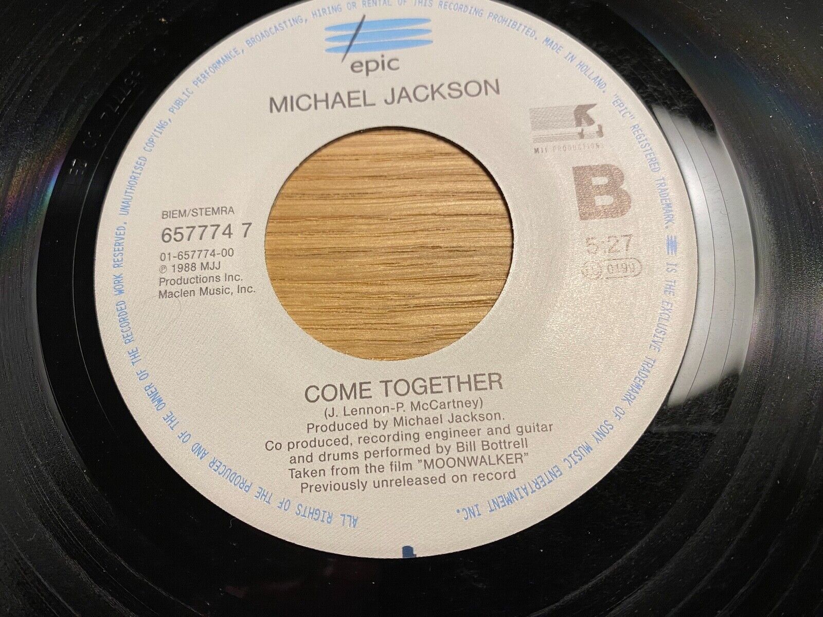 MICHAEL JACKSON "REMEMBER THE TIME / COME TOGETHER" 1991 EPIC RECORDS HOLLAND 7"