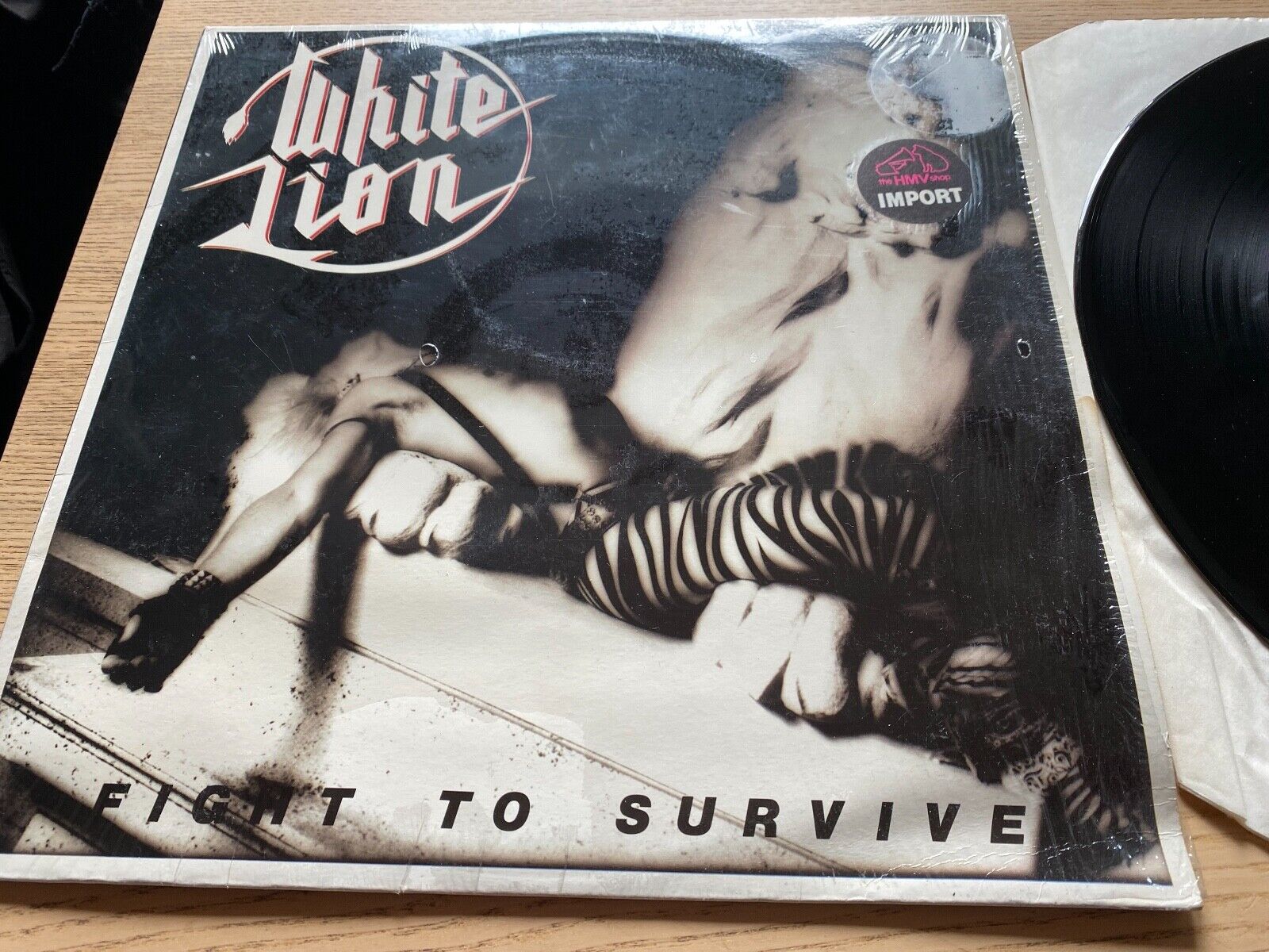 WHITE LION "FIGHT TO SURVIVE" 1985 10 TRACK VINYL LP CANADIAN PRESS GRAND SLAMM*