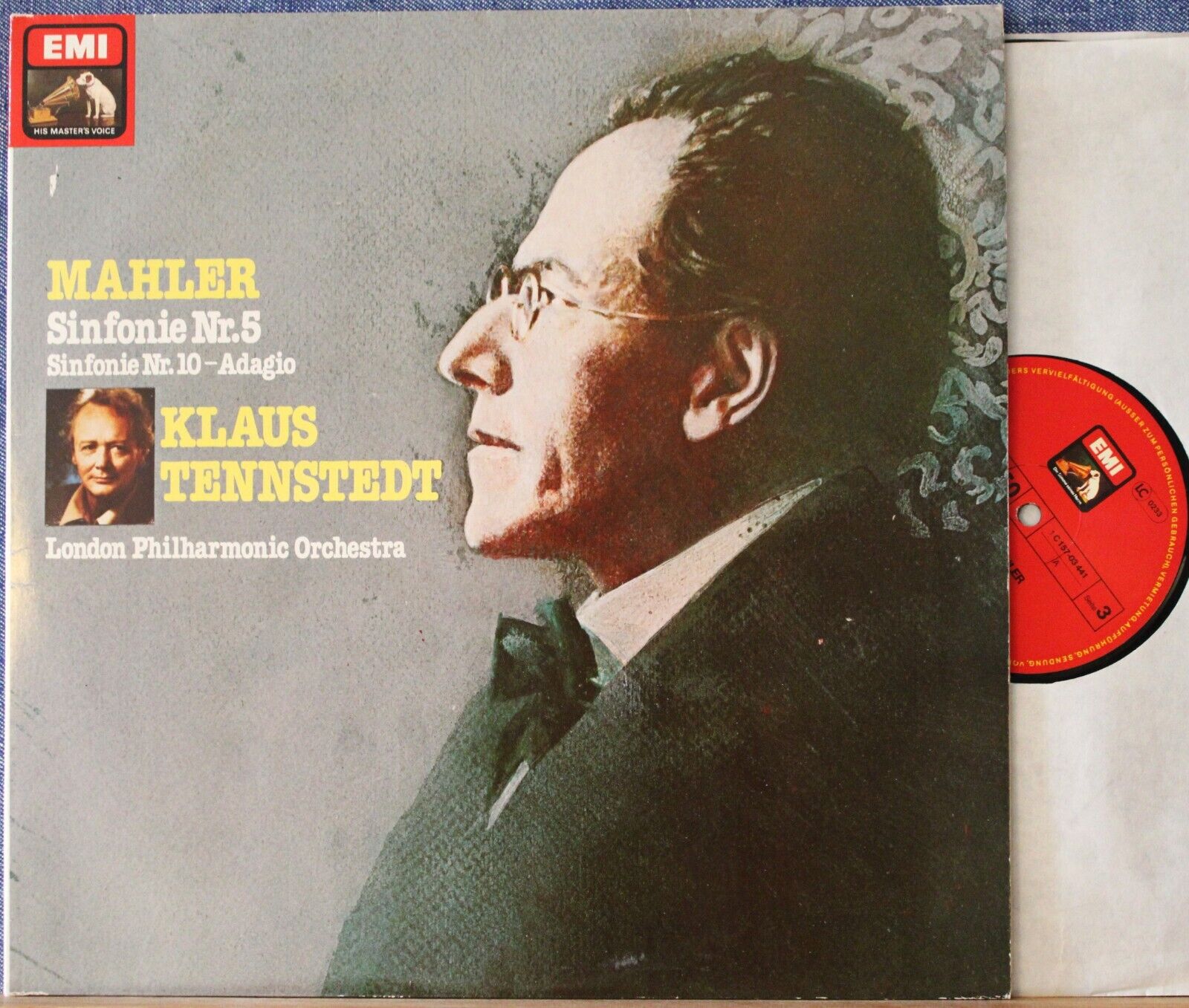 Tennstedt Mahler (Symphony 5) EMI 157-03 440/1 (2) NM