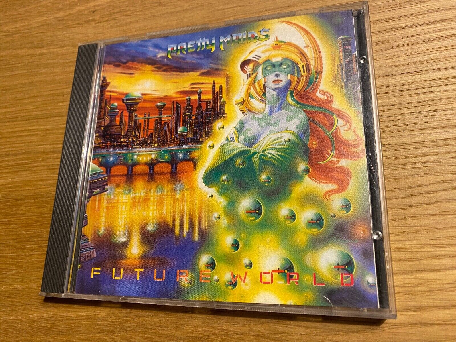 PRETTY MAIDS "FUTURE WORLD" 1987 CD ALBUM 9 TRACKS CBS RECORDS JAPANESE PRESSING