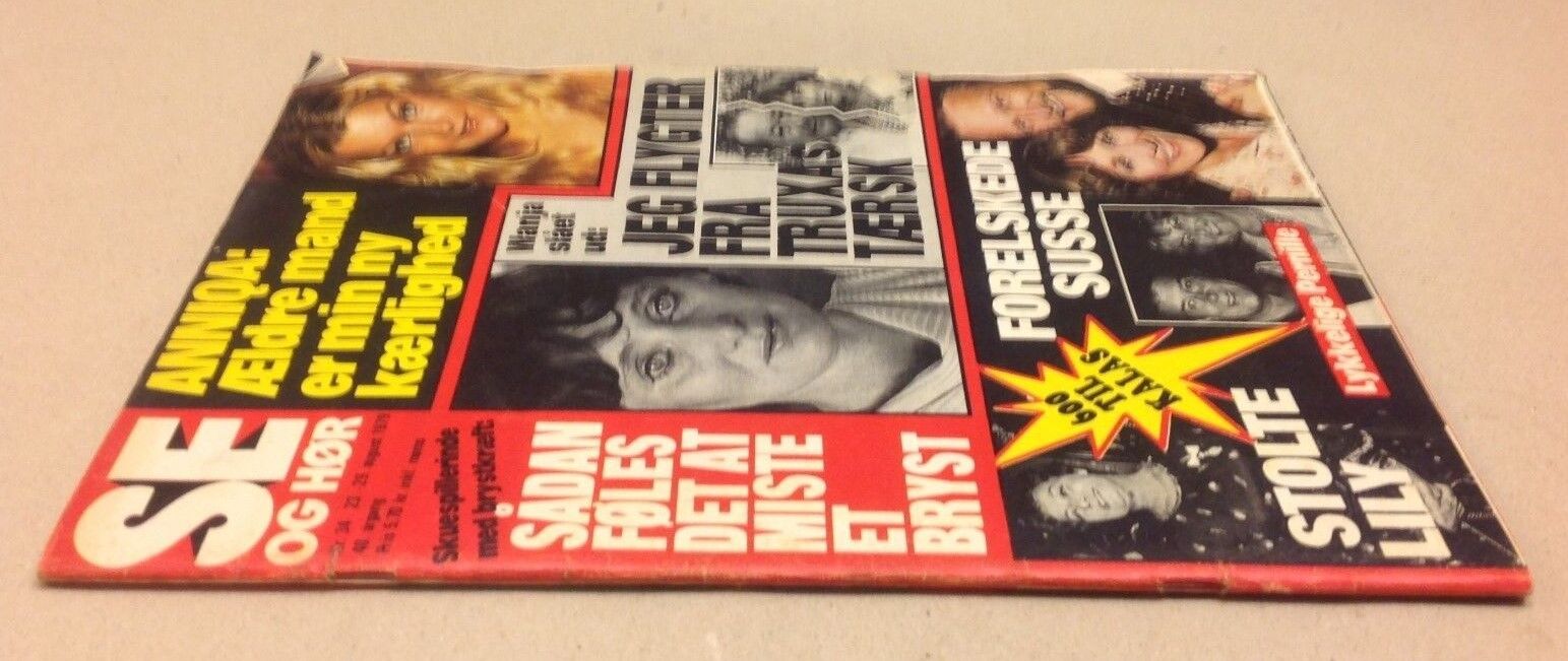 Poul McCartney Ex-Beatles Back Cover Vintage Danish Magazine 1979 "Se og Hoer"