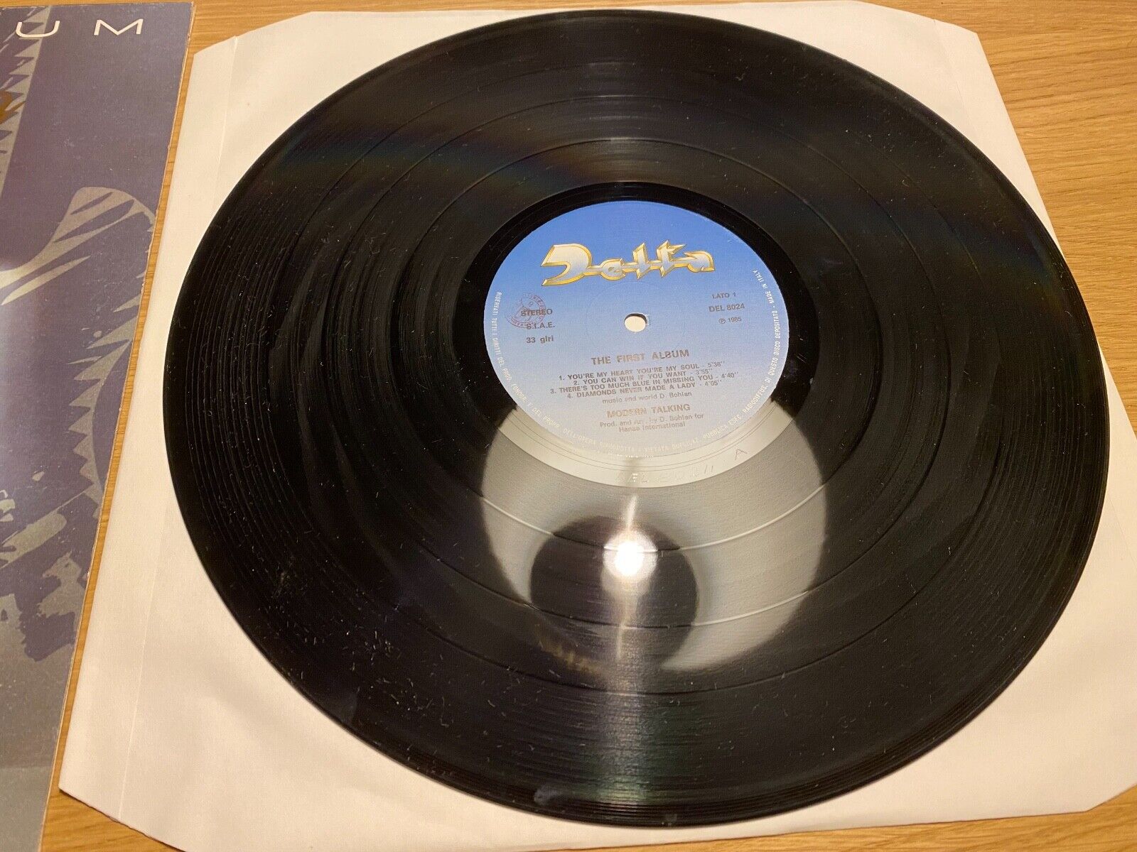 MODERN TALKING "THE 1ST ALBUM"  DELTA RECORDS 1985 9 TRACK LP ITALIAN PRESS SIAE