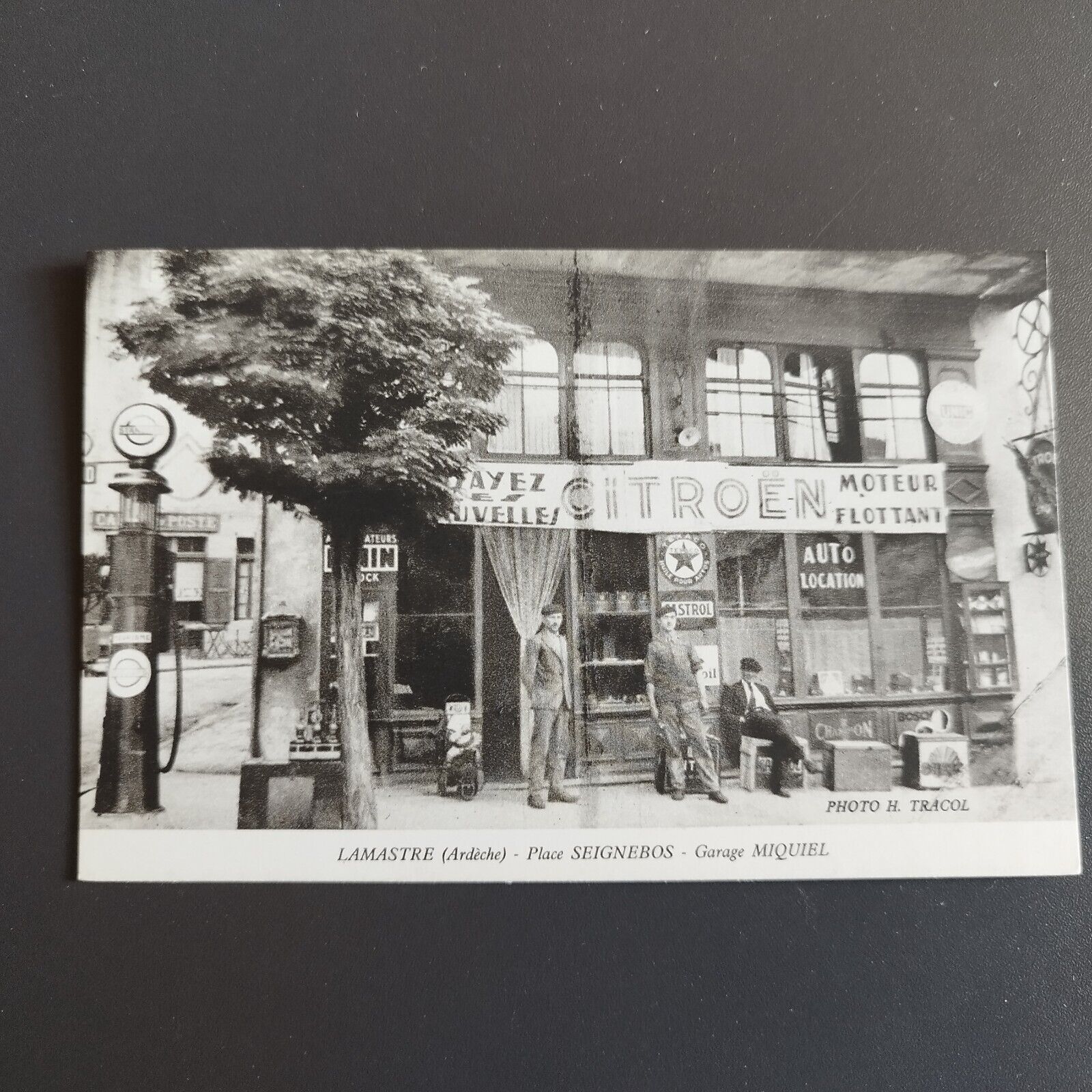 France -LAMASTRE (Ardèche)-Place Seignebos -Garage Miquiel