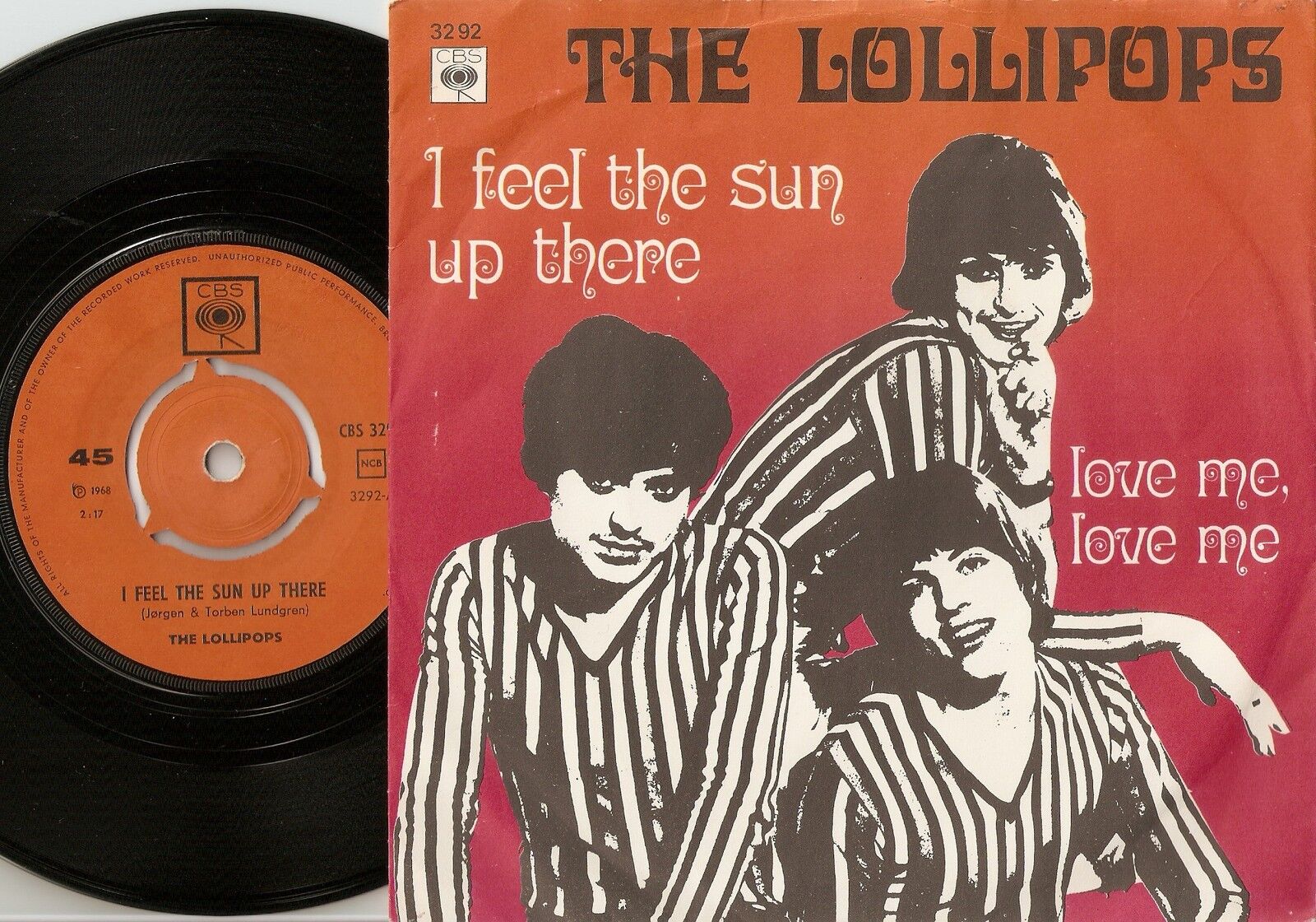 THE LOLLIPOPS I FEEL THE SUN UP THERE NORWAY 45+PS 1968 MOD FREAKBEAT PSYCH