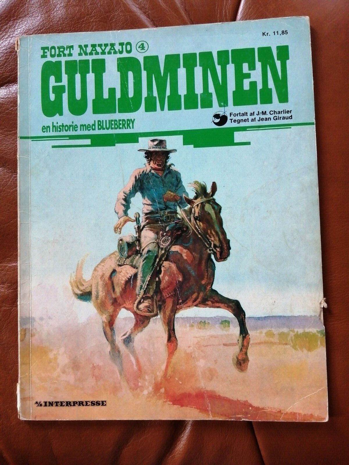 DenmarkComic album"GuldminenFort Navajo" Blueberry J-M Charlier1sted1974