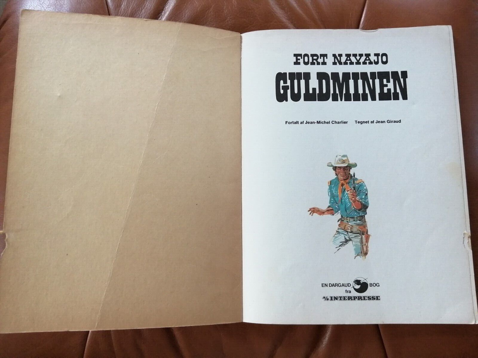 DenmarkComic album"GuldminenFort Navajo" Blueberry J-M Charlier1sted1974