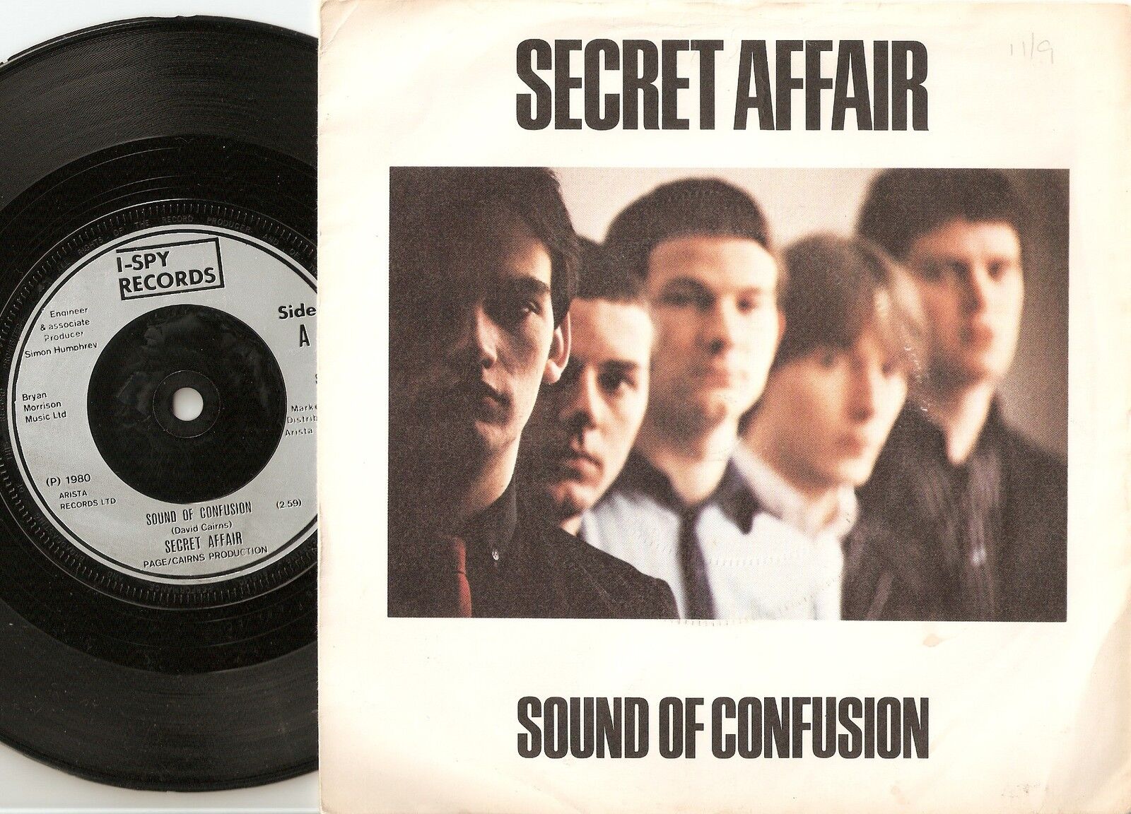 SECRET AFFAIR SOUND OF CONFUSION  TAKE IT OR LEAVE IT 45+PS 1980 MOD REVIVAL