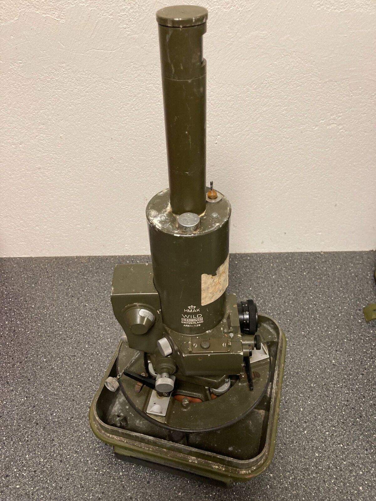 Wild Heerbrugg ARK1 GAK1 Theodolite Danish Army HMAK 1970s Gyroscope UNTESTED