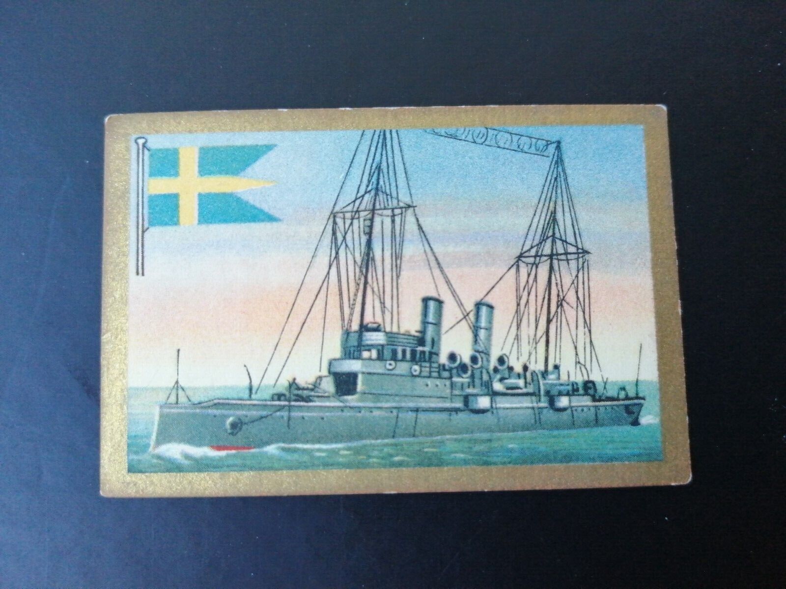 German SABA tobacco ship trading card 1931-33No 222 "Psillander" Sweden