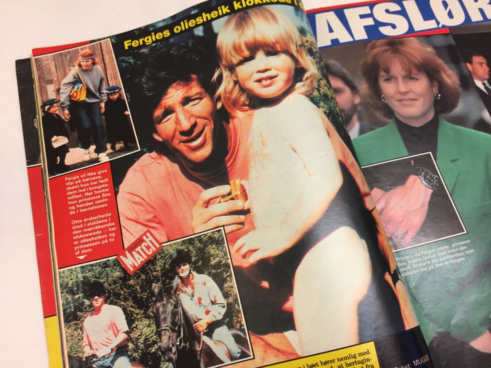 Sarah Fergie Ferguson Schwarzenegger Vtg Danish Magazine 1992 "Se og Hoer"