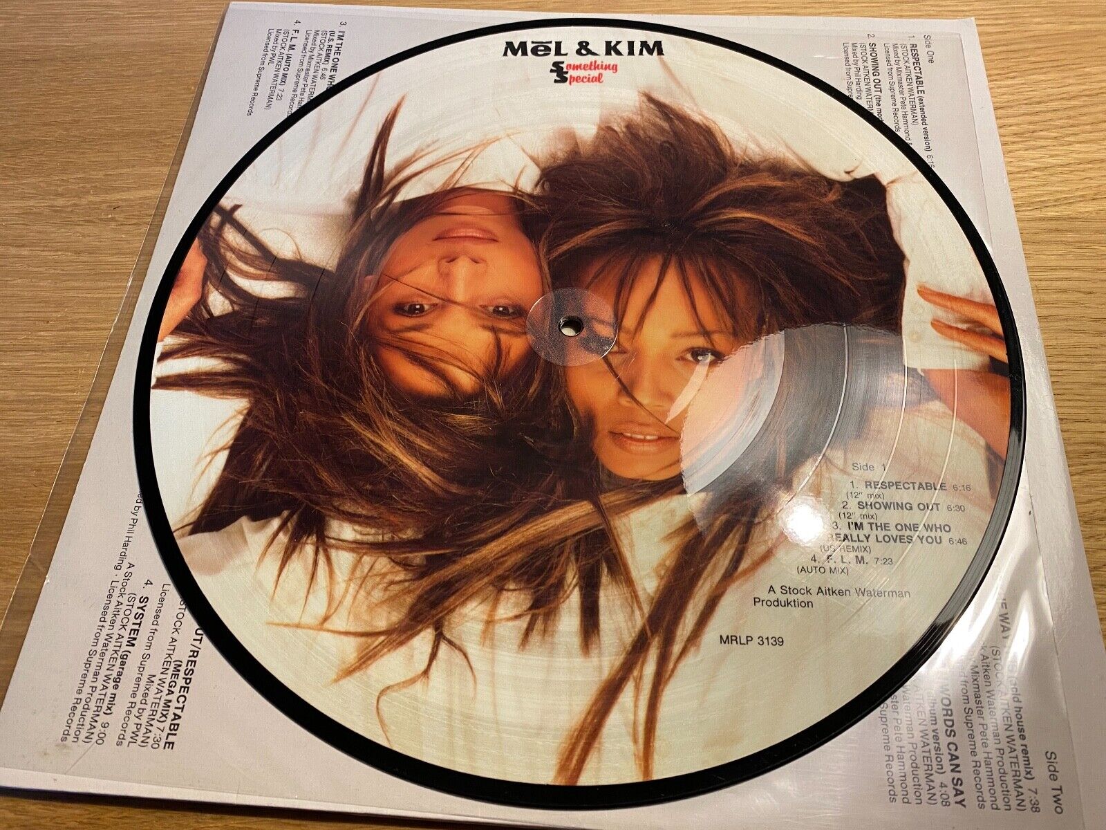 MÈL  KIM "SOMETHING SPECIAL" 1980´S 12" PICTURE DISC LP  POSTER MEGA RECORDS