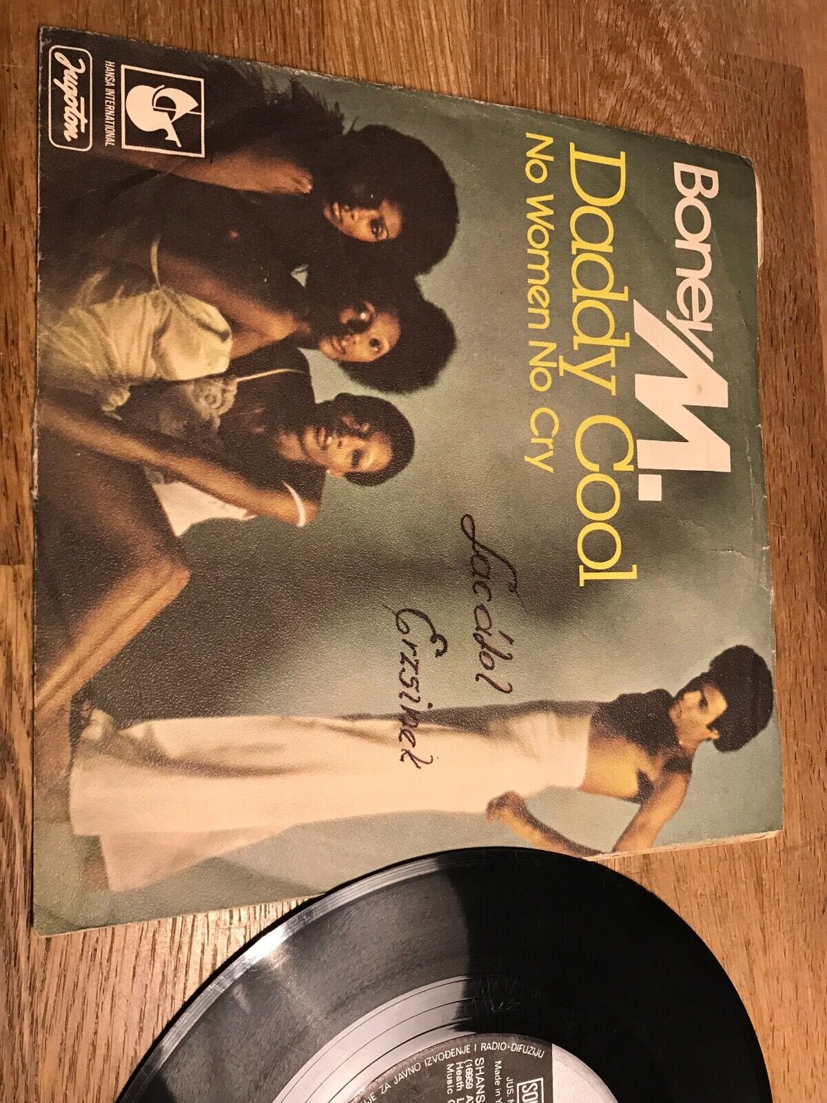 BONEY M "DADDY COOL / NO WOMAN NO CRY" JUGOTON RECORDS SOKOJ MADE IN YOGOSLAVIA*