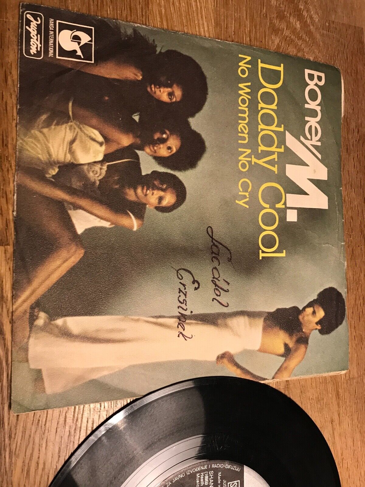 BONEY M "DADDY COOL / NO WOMAN NO CRY" JUGOTON RECORDS SOKOJ MADE IN YOGOSLAVIA*