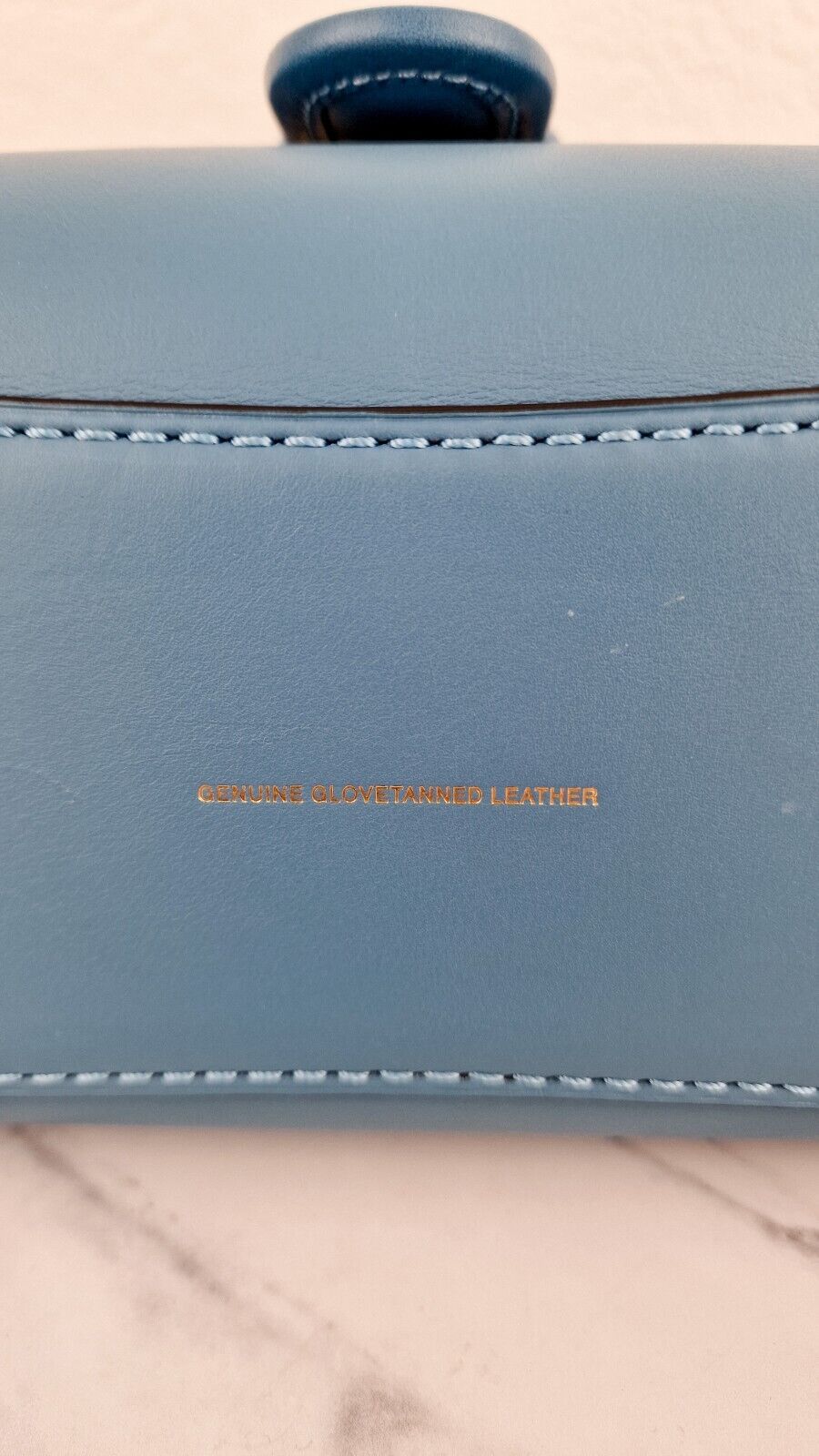 Coach Courier Carryall Pacific Blue Smooth Leather Tophandle Crossbody Bag 88348