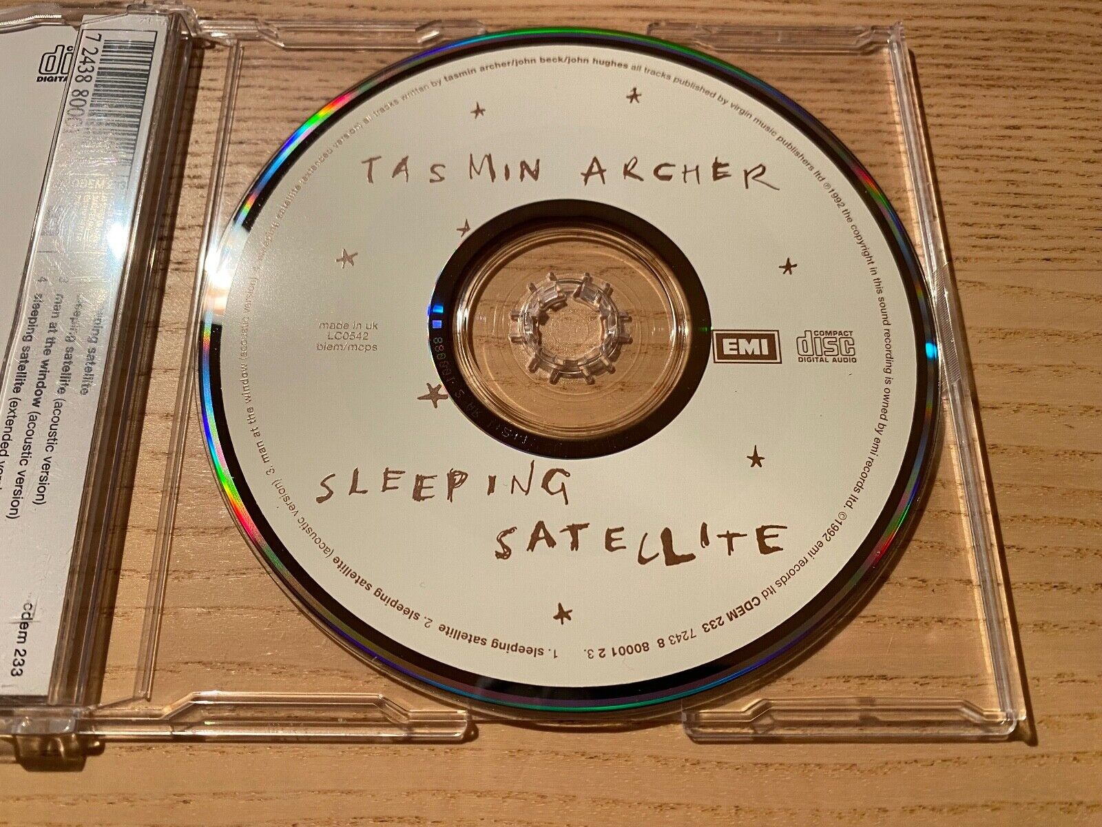 TASMIN ARCHER "SLEEPING SATELLITE" 1992 CD SINGLE MINT 4 TRACK EMI RECORDS UK