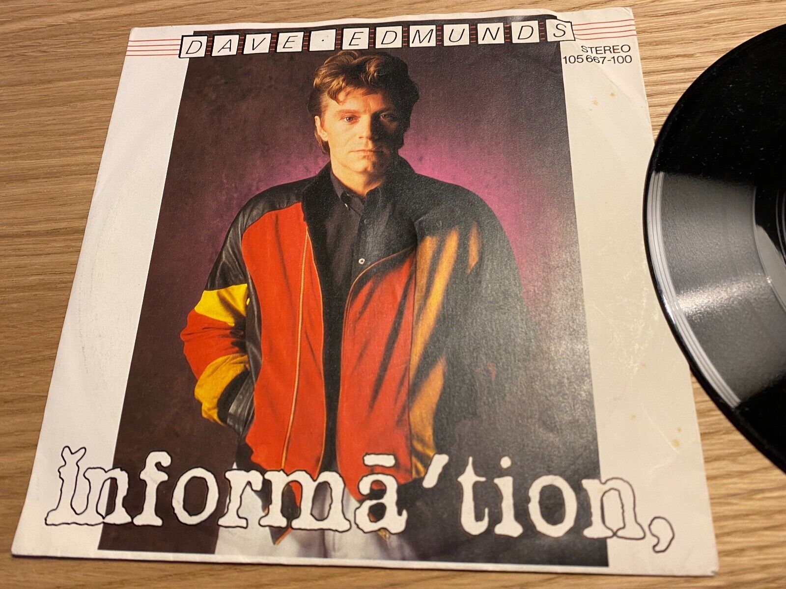 DAVE EDMUNDS "INFORMATION / WHAT HAVE I GOT TO DO TO WIN" 1983 ARISTA RECORDS 7"