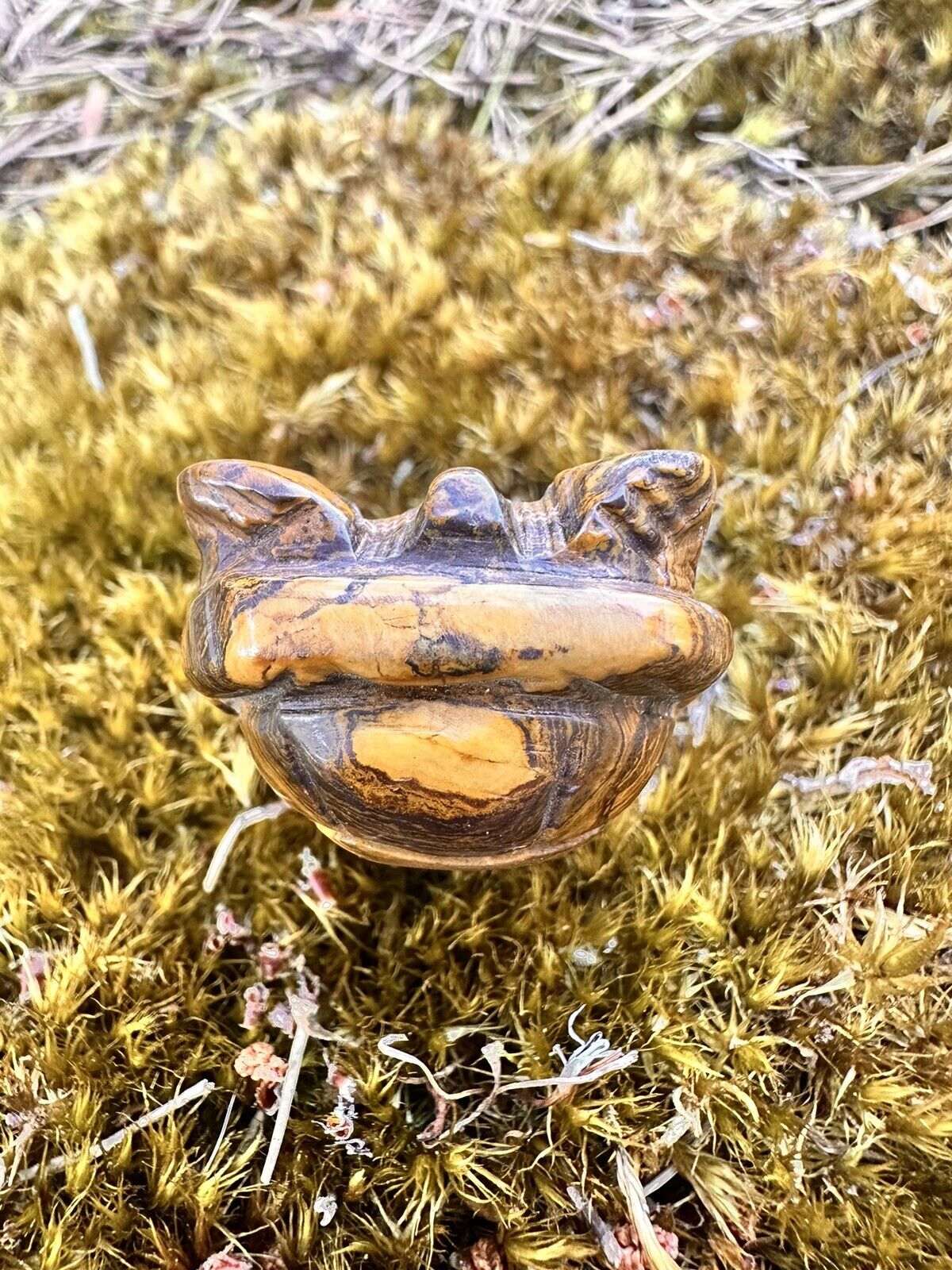 Handmade Turtle Made From Natural Tigereye Stone