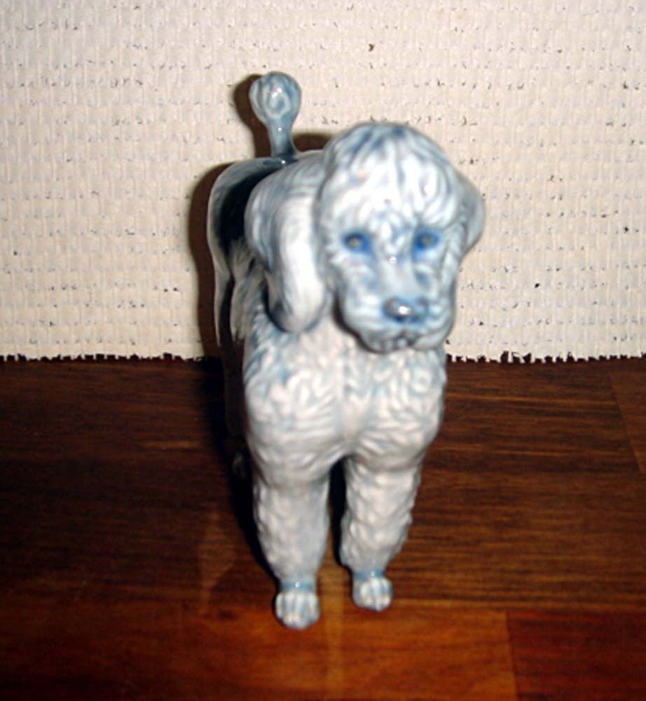 Grey POODLE by Jeanne Grut for ROYAL COPENHAGEN Denmark No 4757 Fact First