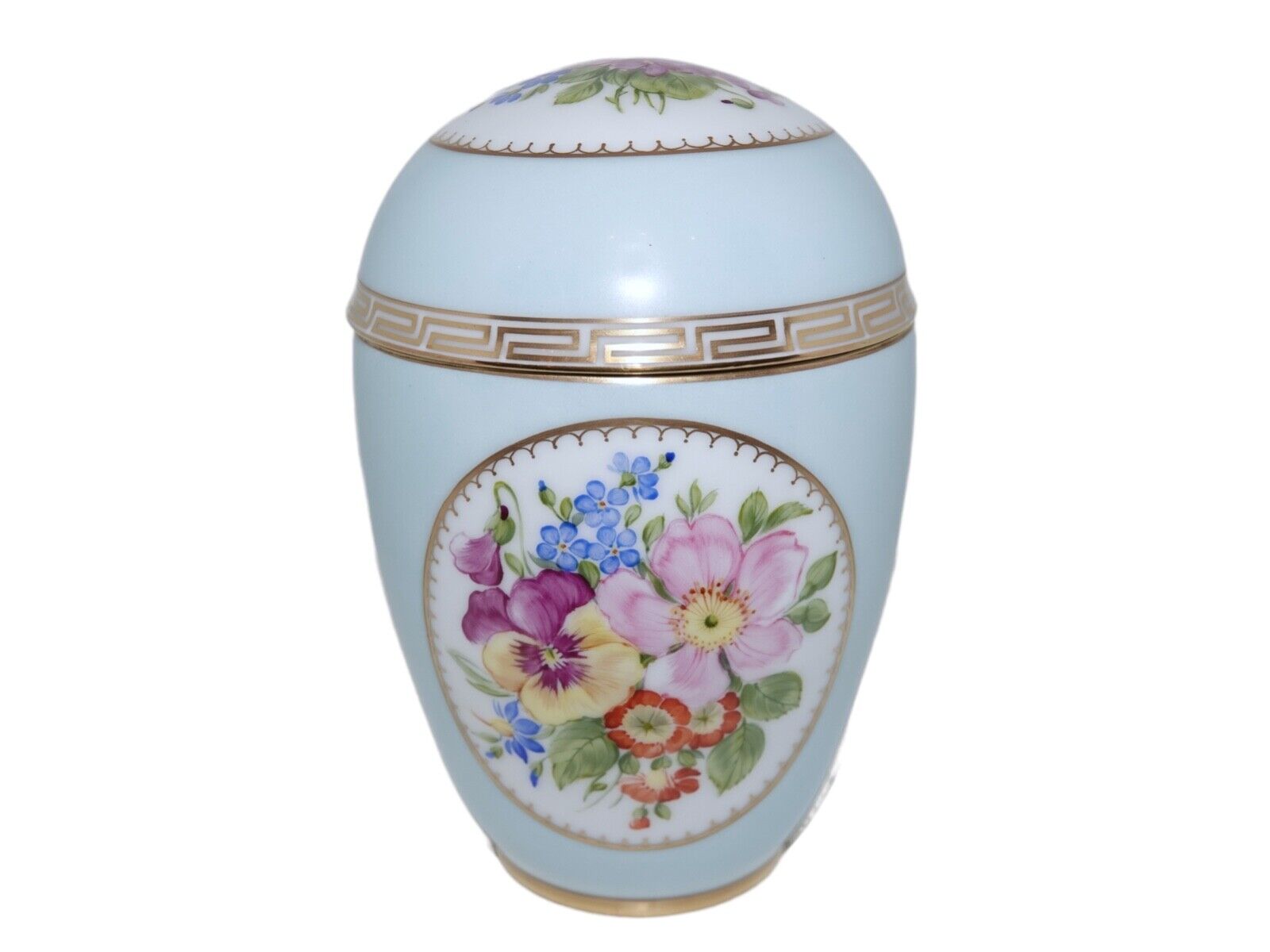 Royal Copenhagen Light Blue Lidded Vase from 1894-1897