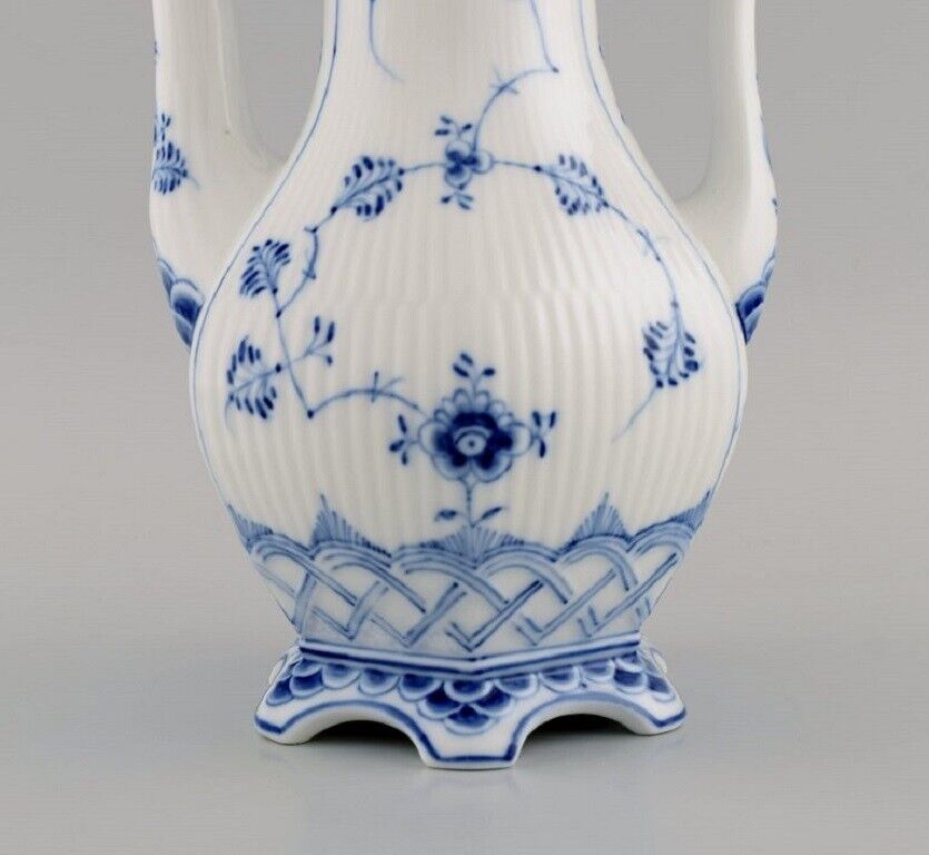 Royal Copenhagen Blue Fluted Full Lace coffee pot in porcelain