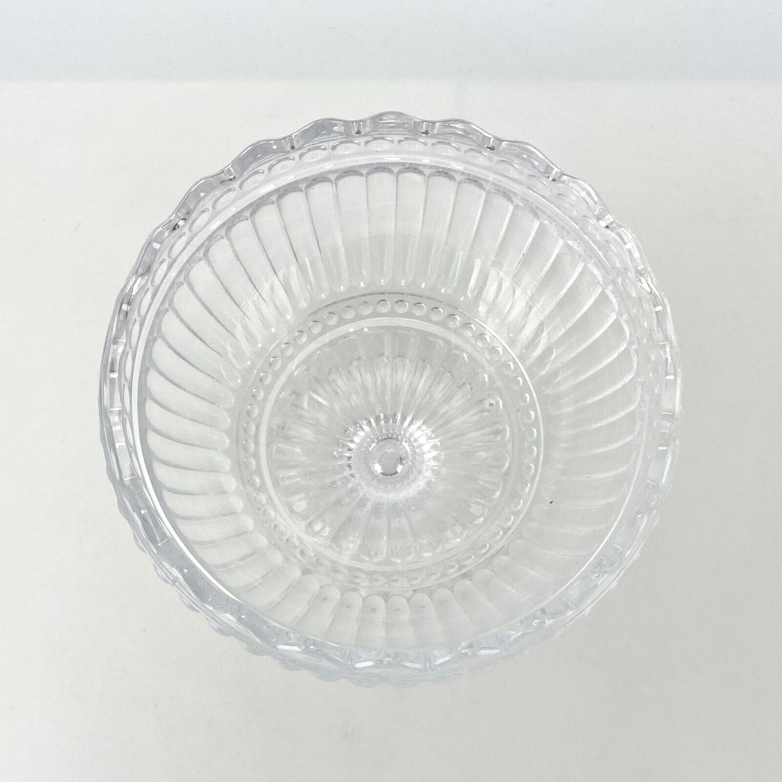 Finnish MCM Design Iittala Marimekko Mariskooli Serving Snack Bowl Votive Clear