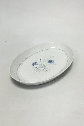 Bing  Grondahl Demeter / White Cornflower Oval Dish No 18