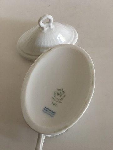 Royal Copenhagen White Fan Sugar Bowl No 161