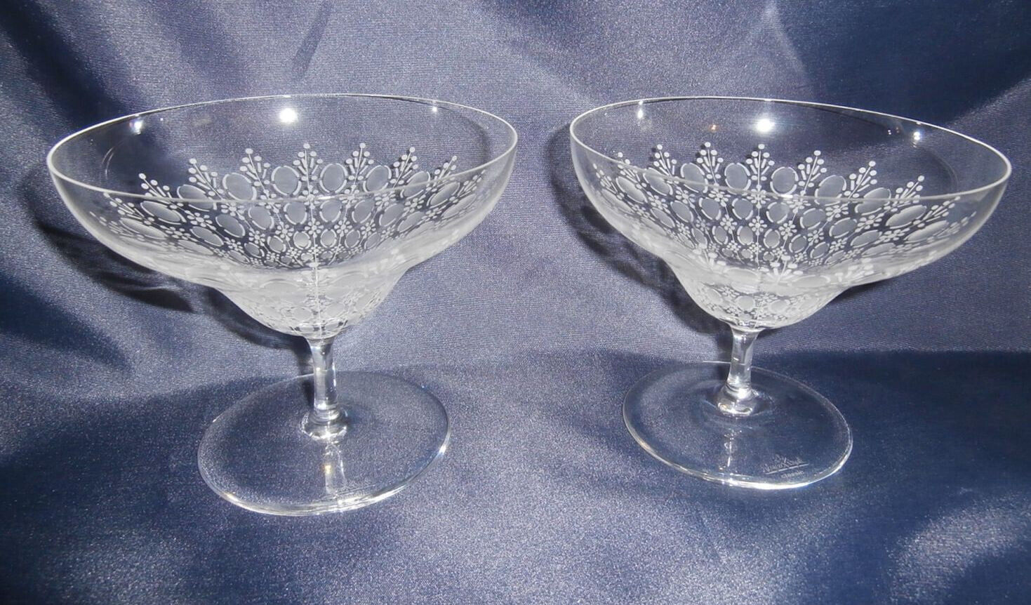 💥Vintage Wiinblad Rosenthal "3 Romance II" Crystal dessert Hors d'oeuvre glass