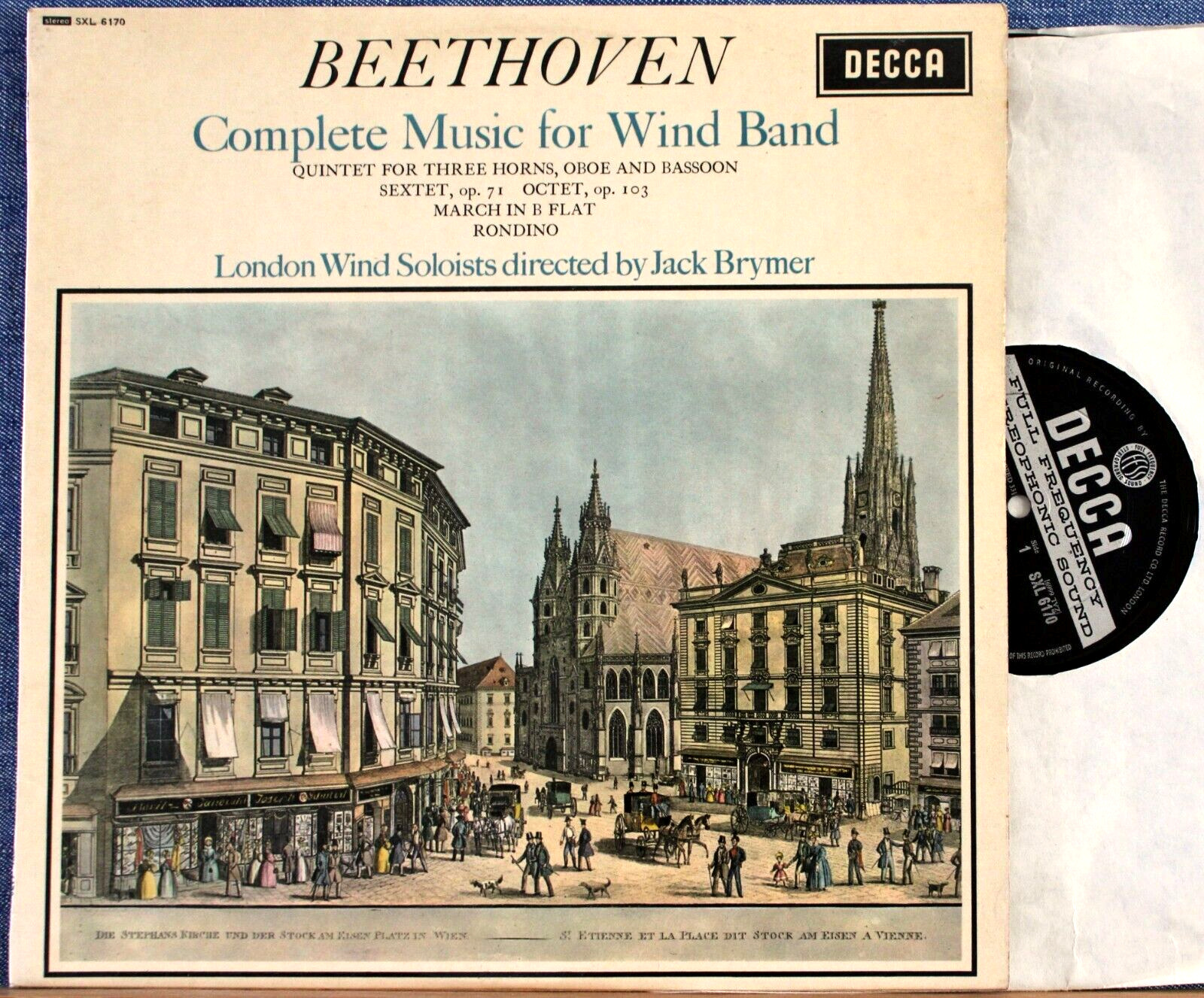 Brymer Beethoven (Quintet Octet Sextet etc) Decca SXL 6170 wb NM