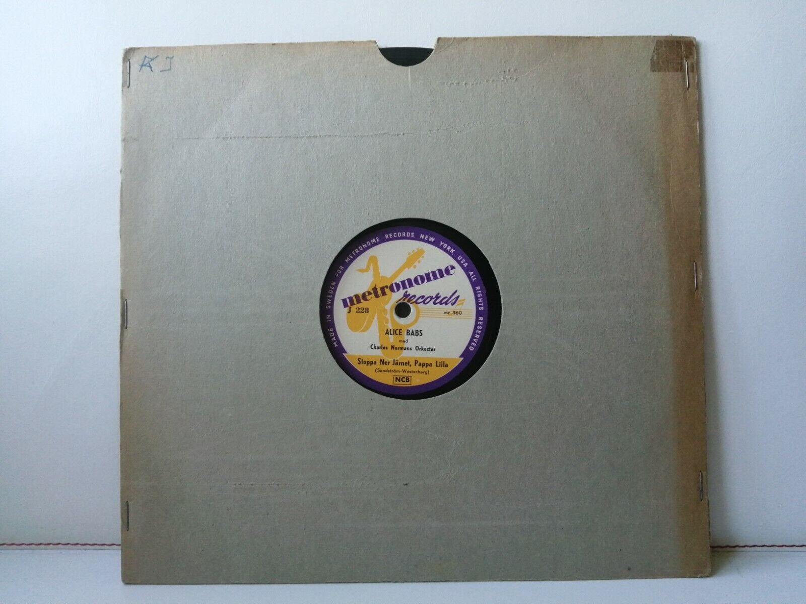 78 rpm shellacALICE BABSJag Ville Bli En Cowboys Flicka/Stoppa Ner Järnet