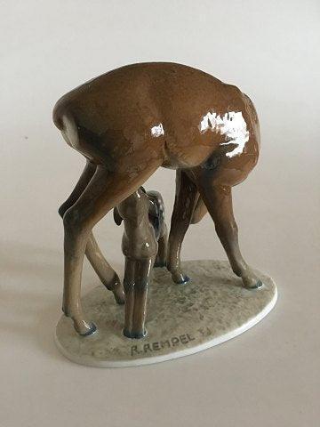 Rosenthal Art Nouveau Figurine of a deer and young