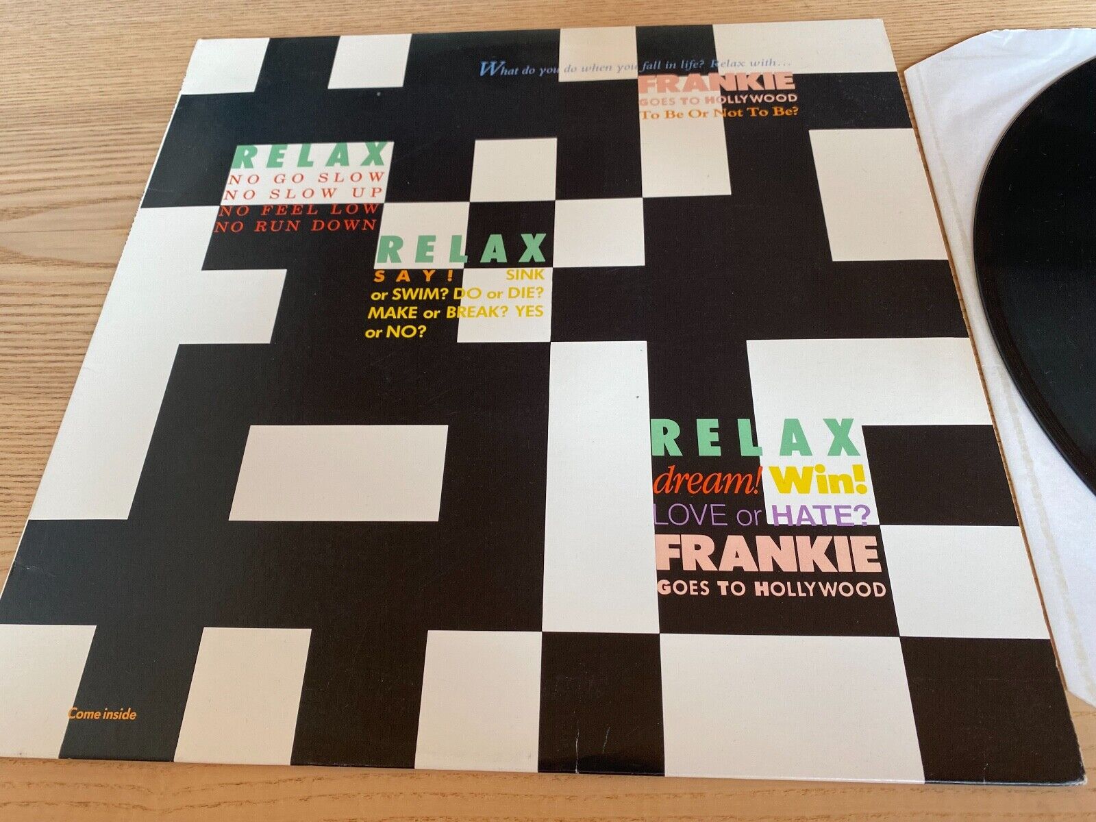 FRANKIE GOES TO HOLLYWOOD "RELAX" 1983 ZTT  ISLAND RECORDS USA 12" MAXI SINGLE*