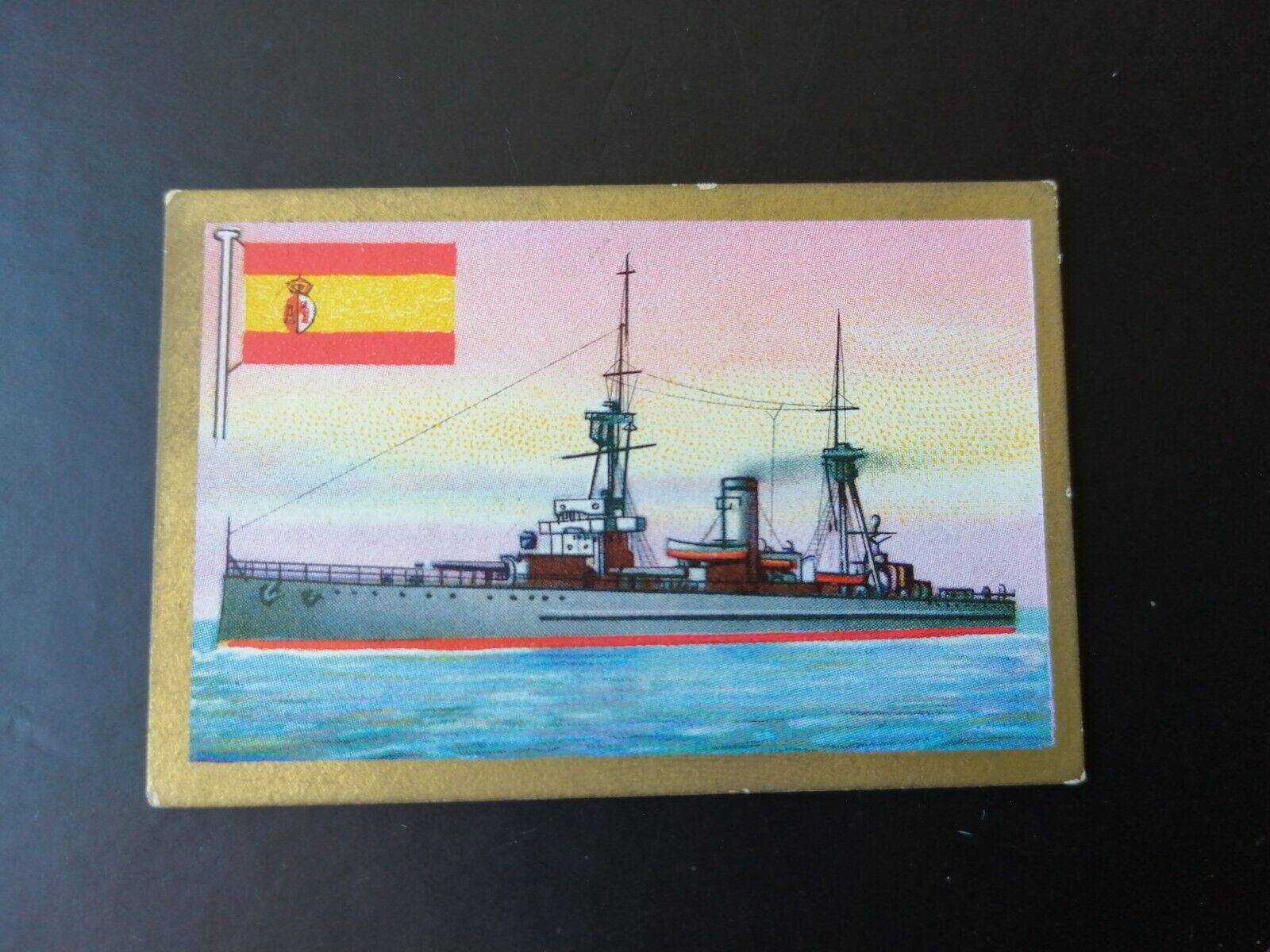 German SABA tobacco ship trading card 1931-33No 150"Alfonso XIII" Spain