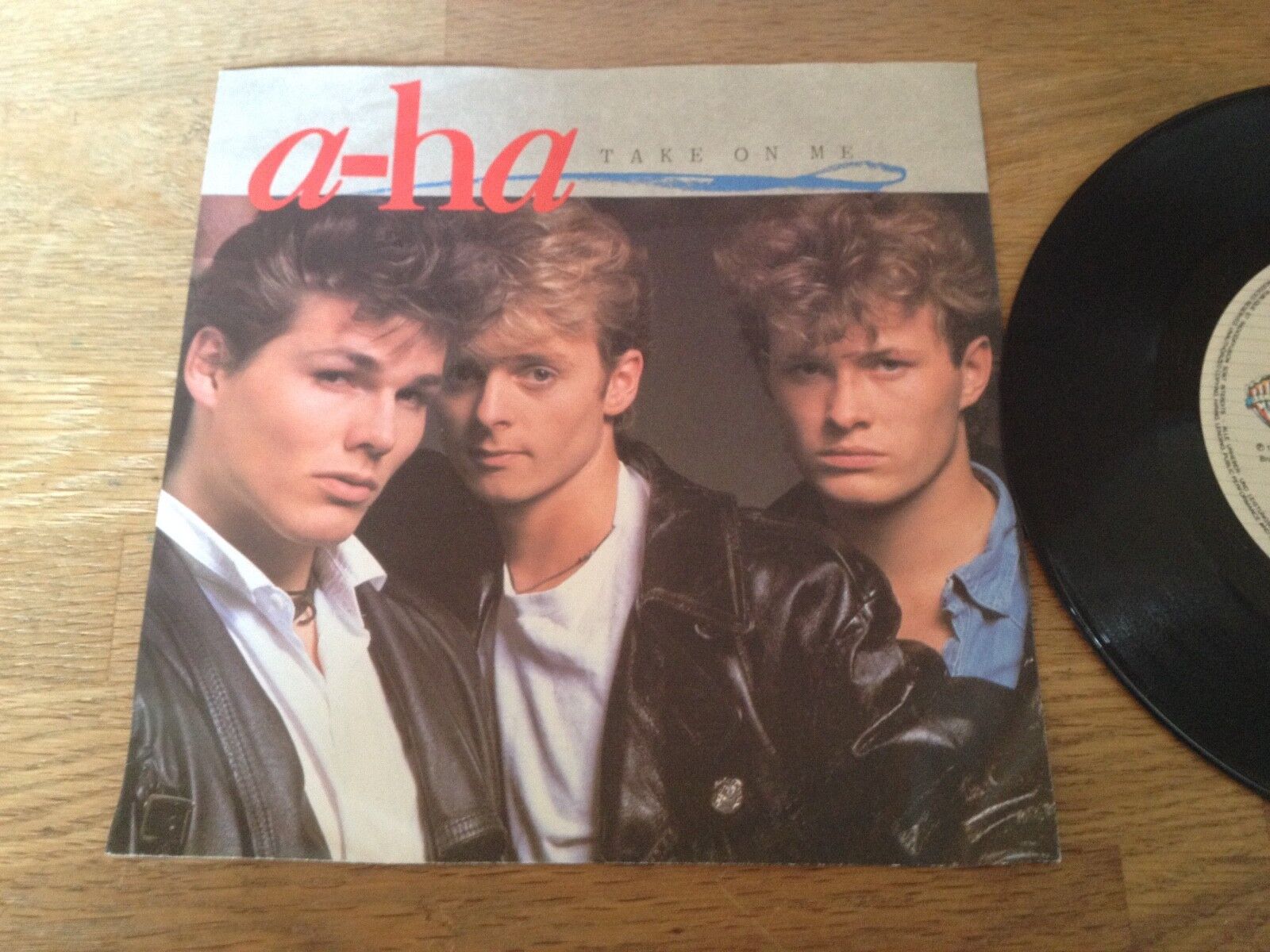 a-ha "TAKE ON ME / LOVE IS REASON" 1985 WARNER BROS RECORDS WEST GERMANY RARE 7