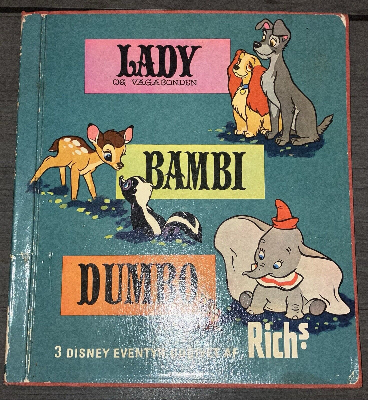 1956 Disney Cards Danish Lady and the Tramp Bambi + Dumbo Rich’s Complete Album