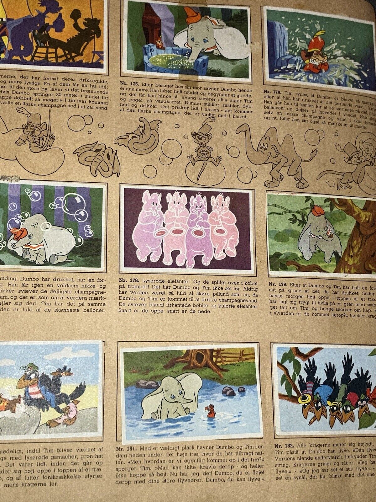 1956 Disney Cards Danish Lady and the Tramp Bambi + Dumbo Rich’s Complete Album